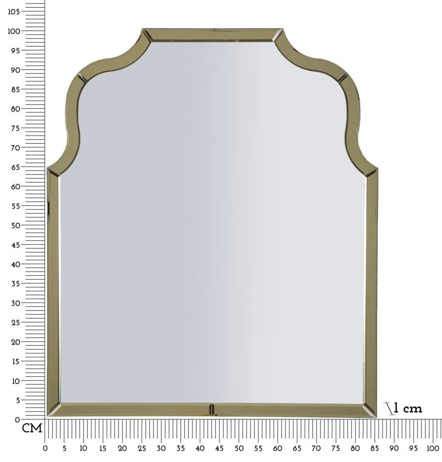 Ankara arany fali tükör ( belső tükör mérete 78x93)cm