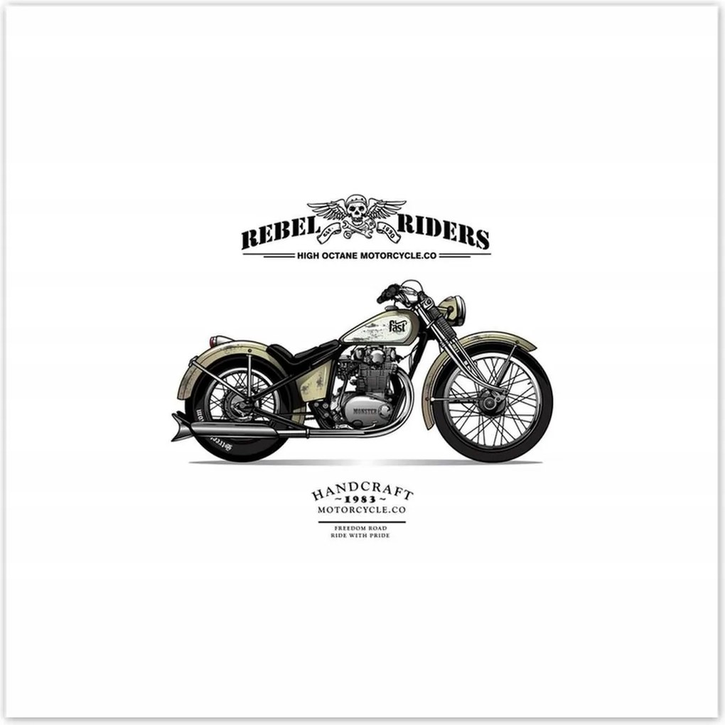 Poszterek 70x70 Motorkerékpár Antik Vintage