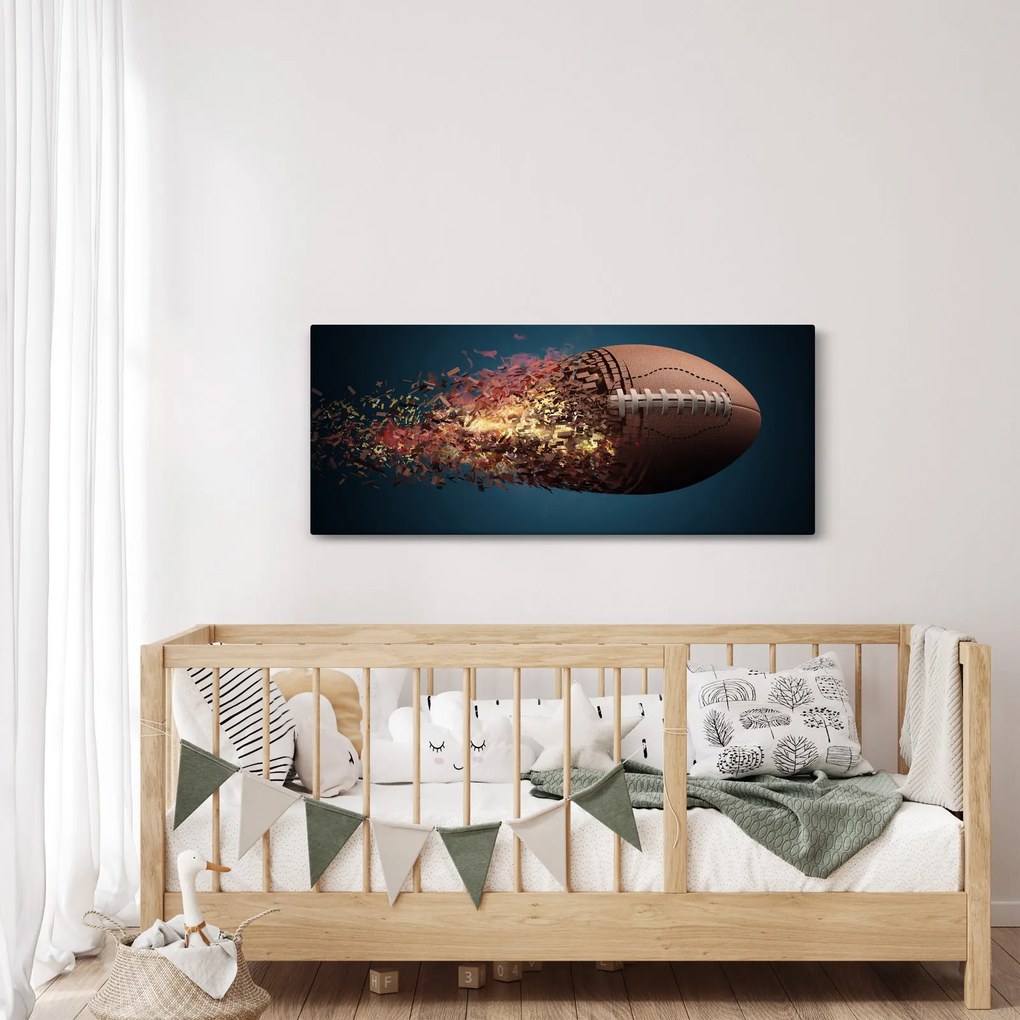Kép - Rögbi labda akcióban (120x50 cm)