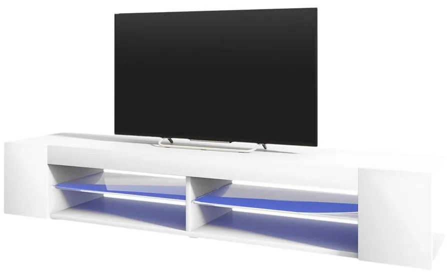 Tv szekrény/asztal Monty 180 (világítással) (fehér). 1098623
