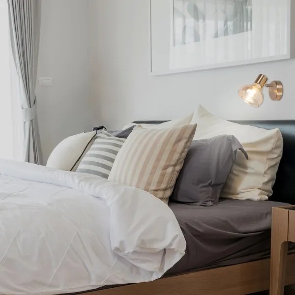 Rabalux 5546 - Fali lámpa HOLLY 1xE14/40W/230V arany