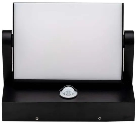 LED kültéri fali lámpa szenzorral LED/17W/230V 3000K IP65 fekete