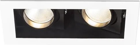 RENDL BONDY II zápustná bílá 230V LED 2x7W 24° 3000K