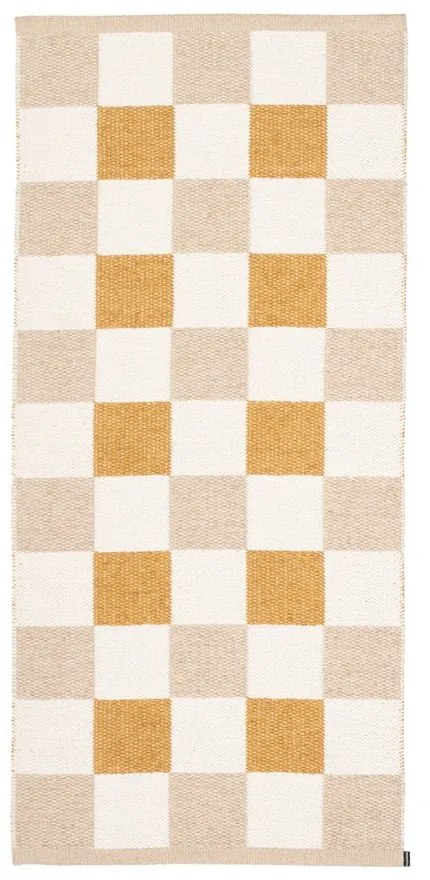 Okkersárga-bézs kültéri-beltéri futószőnyeg 70x160 cm Pix Vanilla Ochre – Pappelina