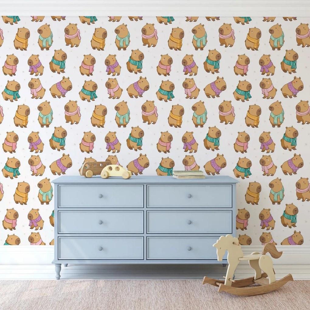 Fotótapéta - Kapybarák (147x102 cm)