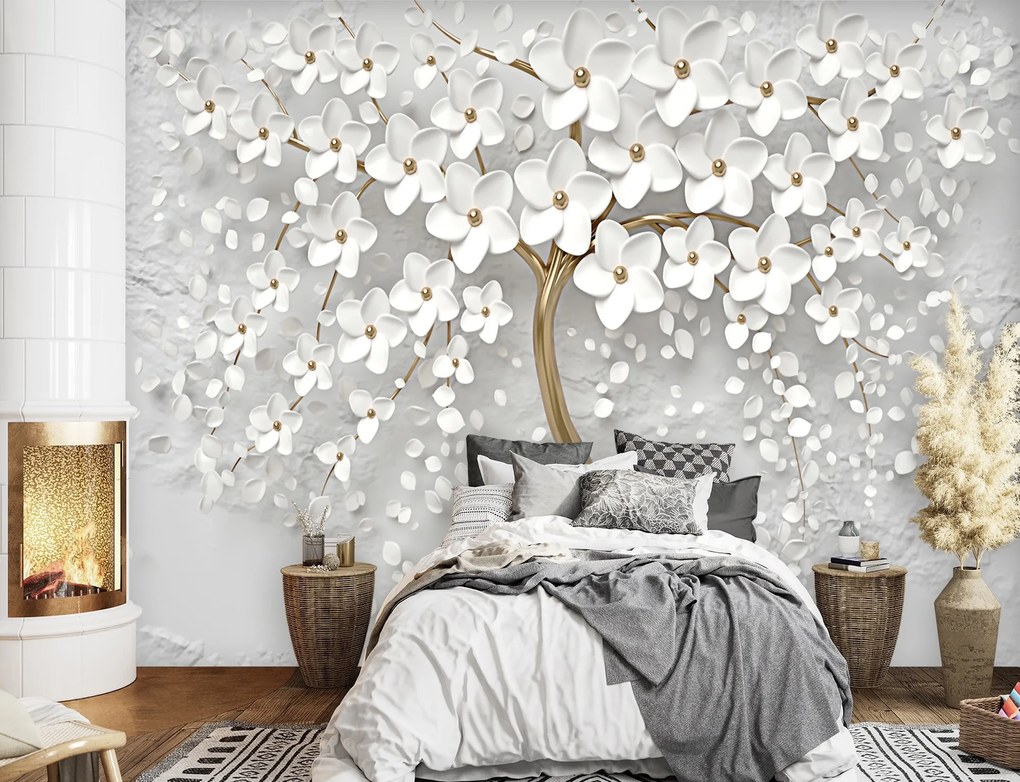 Gario Fotótapéta Absztrakt virágzó fa Anyag: Vlies, Méret: 150 x 105 cm