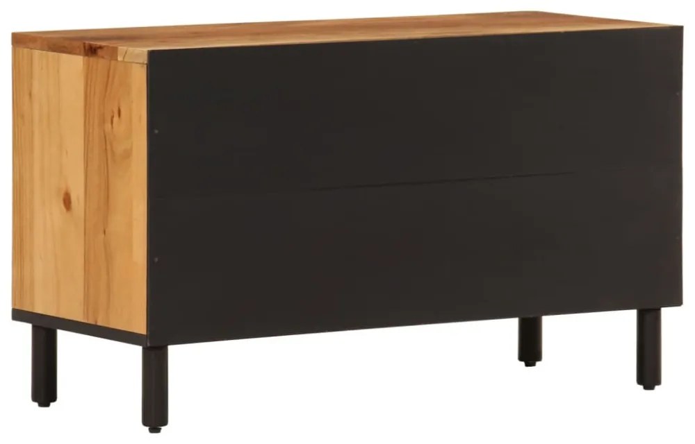 tömör akácfa TV-szekrény 80x33x46 cm