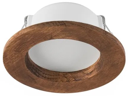 LED mennyezeti lámpa WOODY SPOT LED/5,5W/230V 4000K cseresznye Ø10 cm