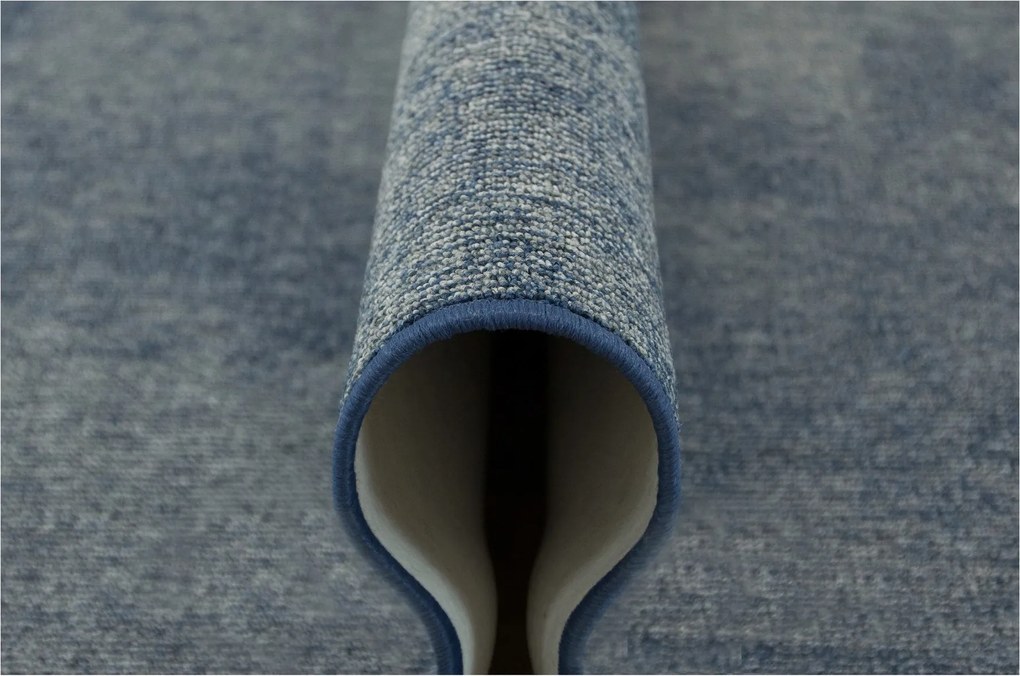 Szoba Nappali Szőnyeg Szürke Kék Finom Hurok Serenity 200x200 cm