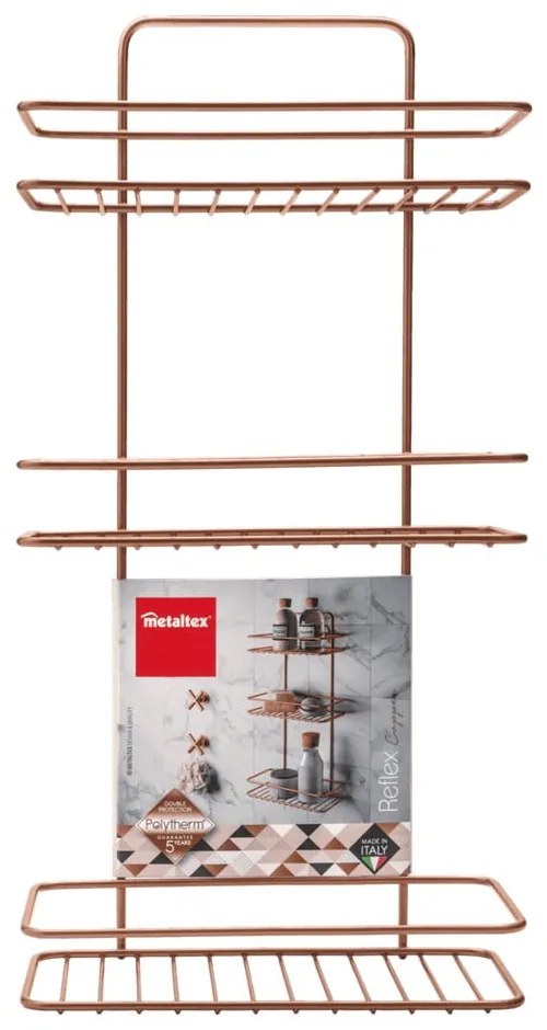 Copper háromszintes fürdőszobai polc - Metaltex