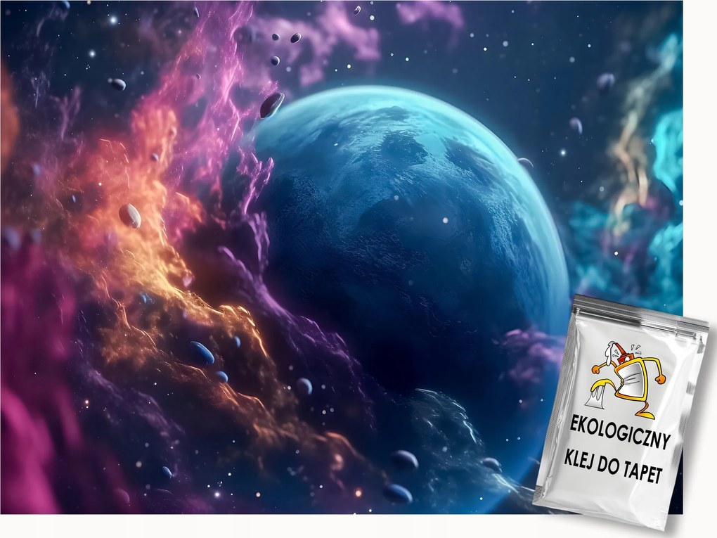 Fotótapéta Flizelina Kozmosz Univerzum Galaxis Bolygó 350x250 ragasztó