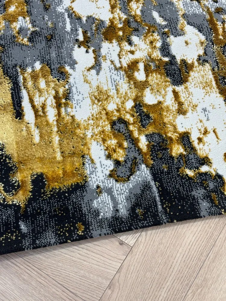 Sunset szürke-arany design szőnyeg 80x250