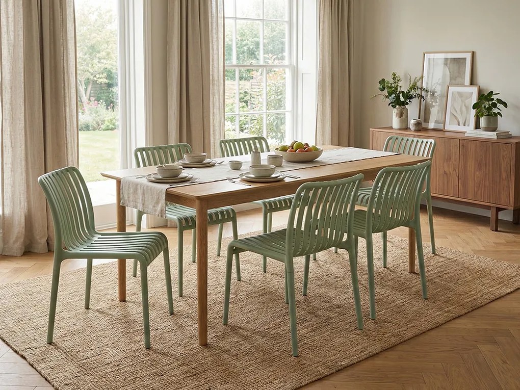 Műanyag szék TREGO, zöld