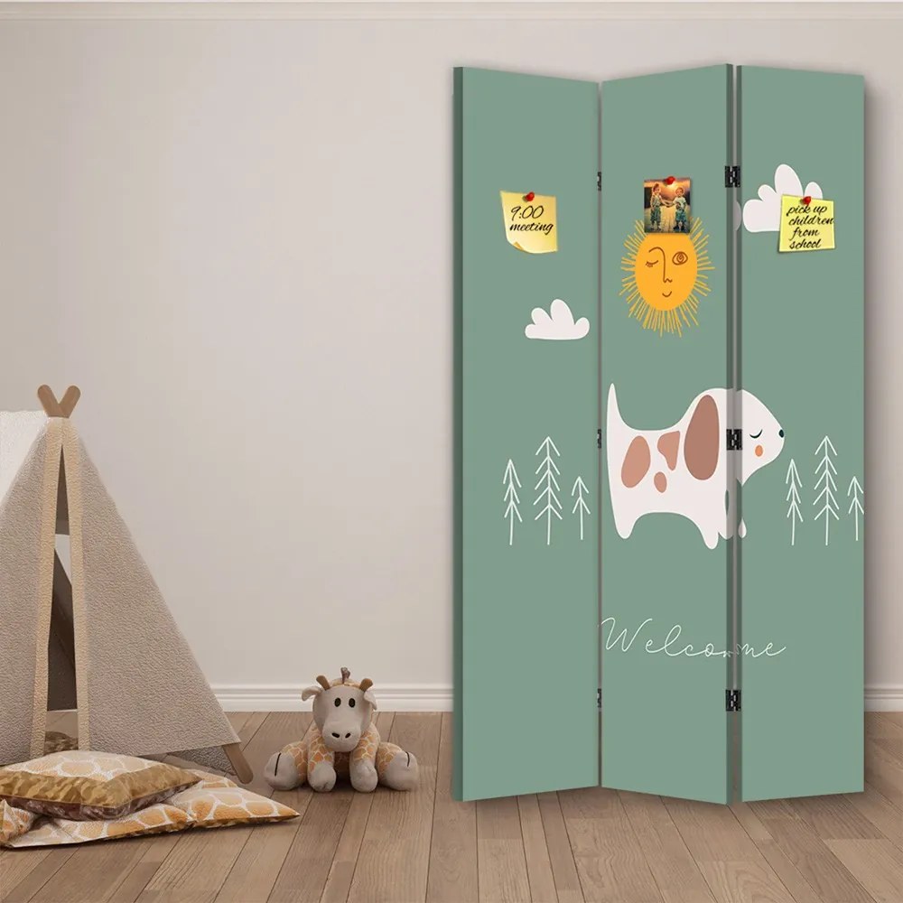 Gario Paraván Playful Doggie Méret: 110 x 170 cm, Kivitelezés: Parafa paraván