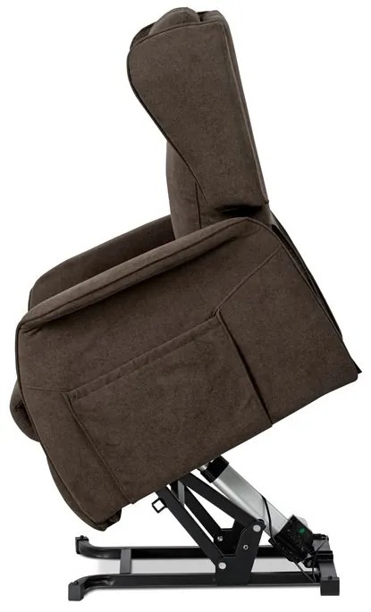 Elektromos Fekvőfotel, Barna Szövet. TV-1190 BR2