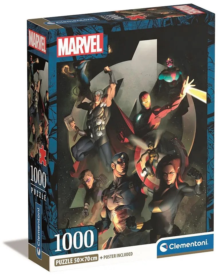 Bosszúállók Mightiest Heroes 1000 db-os Compact puzzle Clementoni