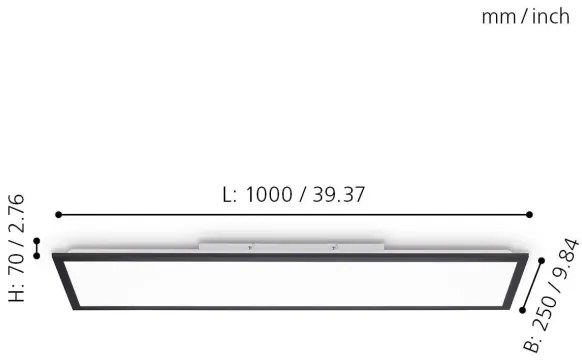 Eglo 75565 - LED Dimmelhető panel BOTAZZO LED/25W/230V 2700-5000K + távirányító