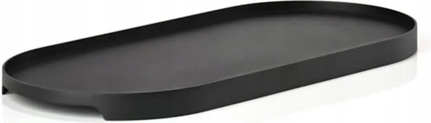 Zone Fém Tálca Állvány Ovális 35 cm Fekete