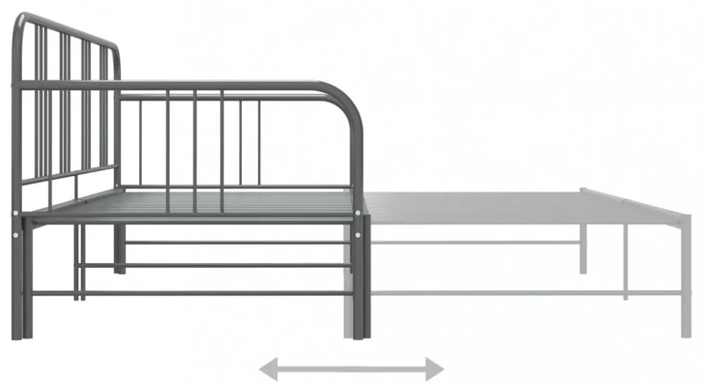 szrüke fém kihúzható kanapéágy-keret 90 x 200 cm