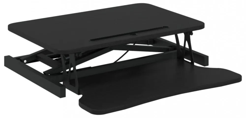 acél és fatermék állítható munkaállomás 60 x 40 x (13-41,5) cm