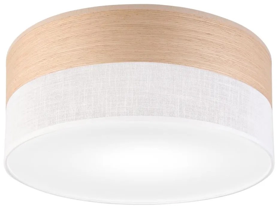 Mennyezeti lámpa SIRJA WOOD 1xE27/15W/230V átm. 35 cm fehér/tölgy