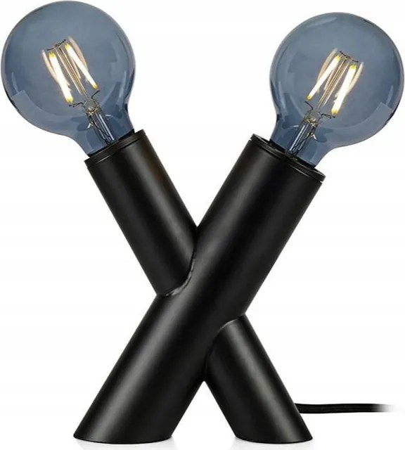 Asztali lámpa fekete szekrény éjjeliszekrény hálószoba nappali Simull XX