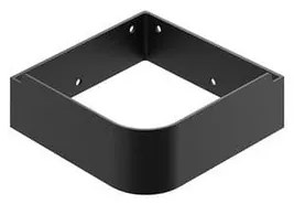 Mosdópult tartó konzol mosdó alá Ravak Yard 24x9x24 cm fekete X01779