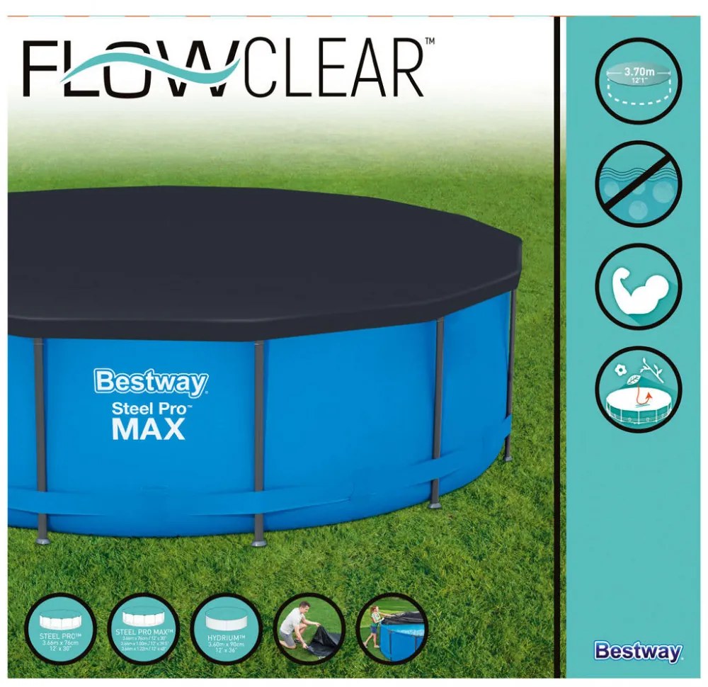 Bestway Flowclear medencetakaró 366 cm