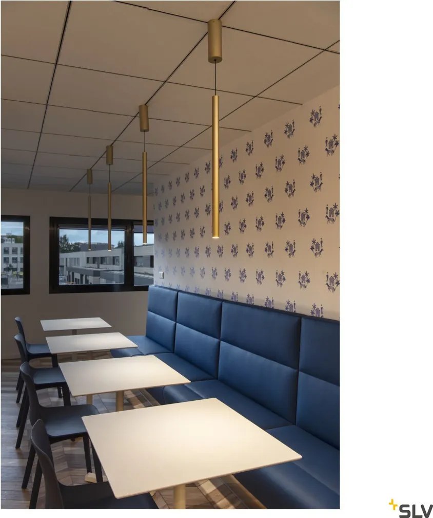 SLV 1002172 HELIA Hengeres Függesztett Lámpa Arany LED IP20