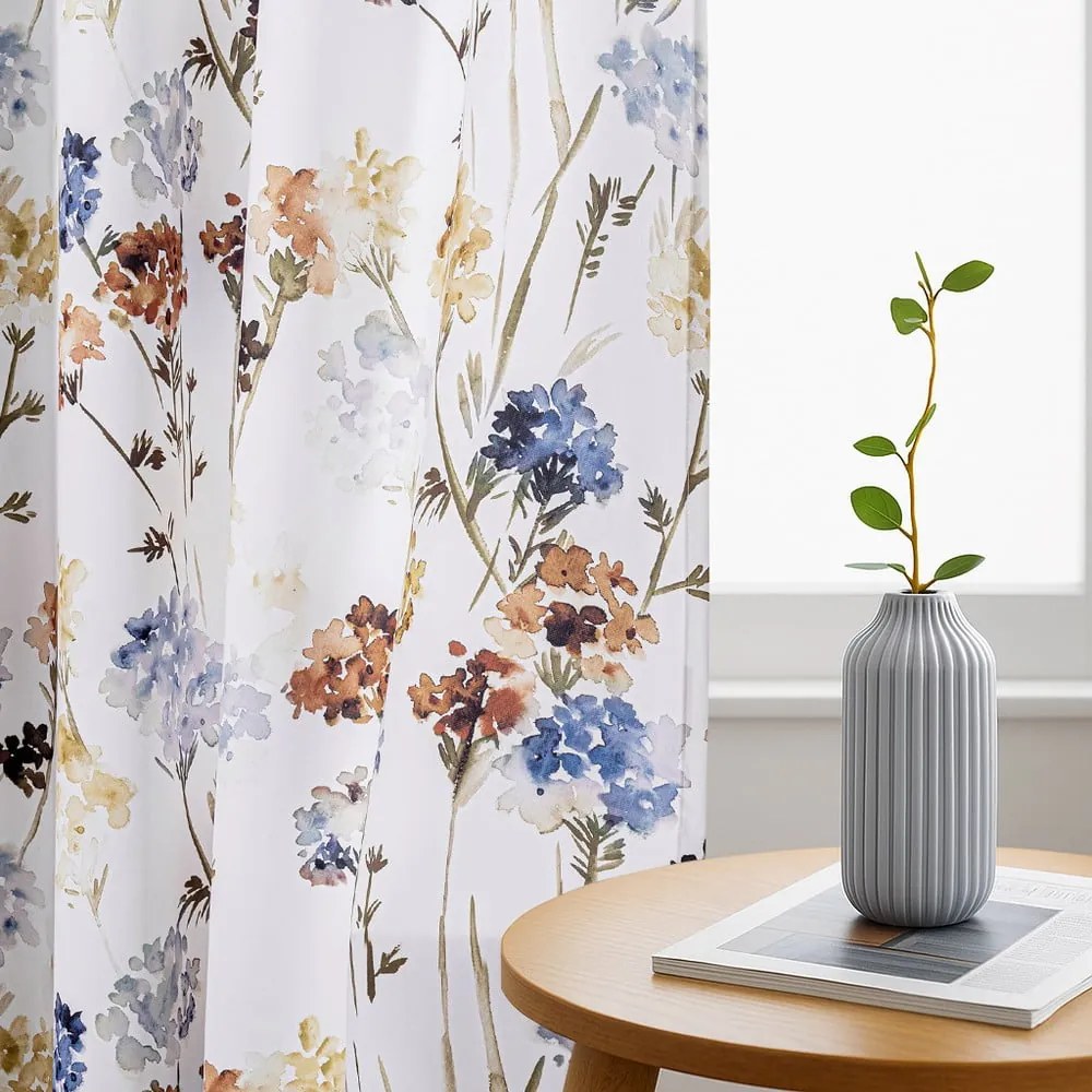 Fehér dimout (részleges sötétítő) függöny 135x250 cm Solkone – Restilo