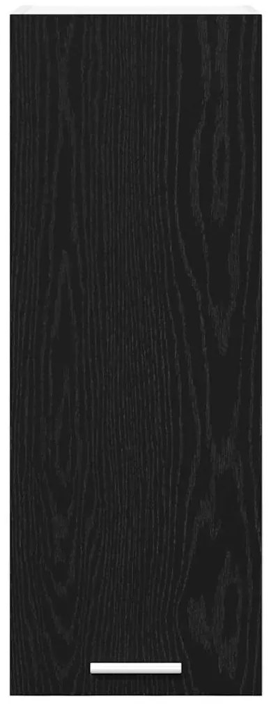 Függő szekrény Riga 2 pcs Fekete tölgy és fehér 30 x 31 x 80 cm