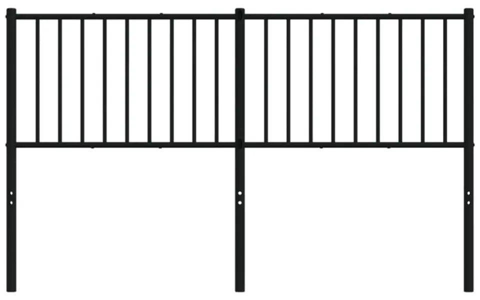 fekete fém fejtámla 160 cm