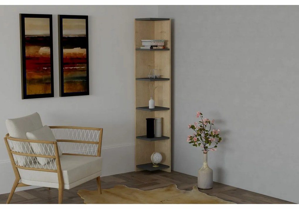 Porto Anthracite and Sapphire könyvespolc