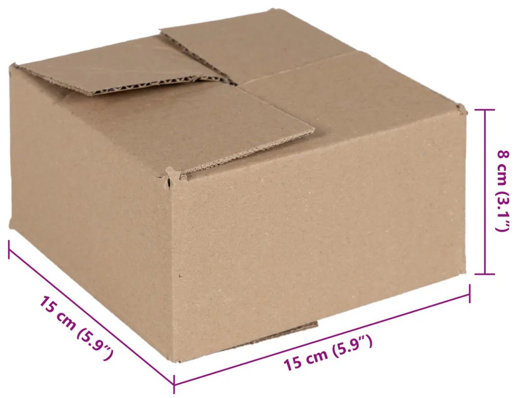 Összecsukható doboz 50 db 15x15x8 cm karton