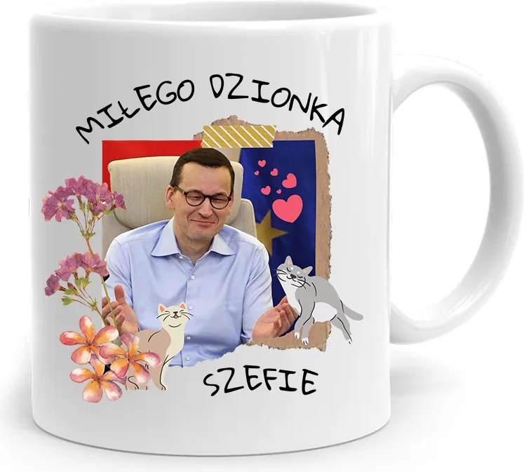 Bögre Politikus Miniszterelnök Mateusz Morawiecki Pis