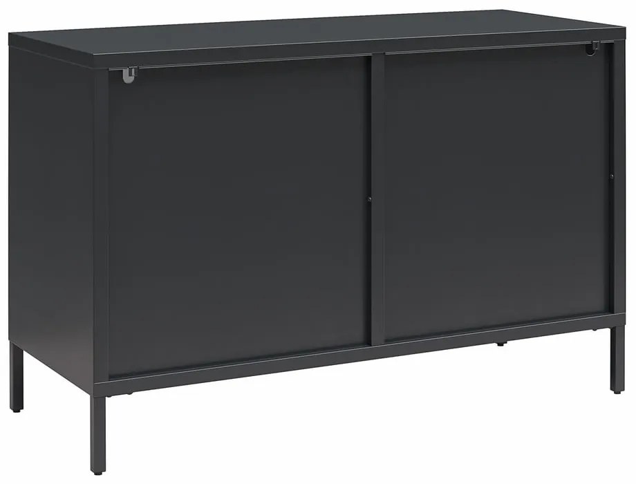 Fekete fém tálalószekrény 100x64x40 cm Luna – Støraa