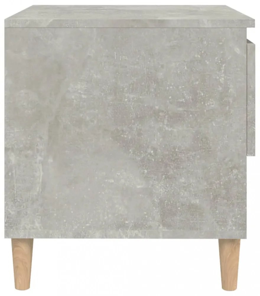 2 db betonszürke szerelt fa éjjeliszekrény 50x 46 x 50 cm