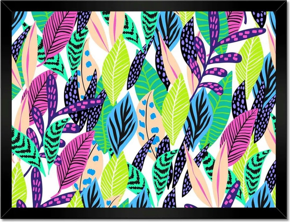 Poszterek keretben 40x30 Színes kompozíció Levél