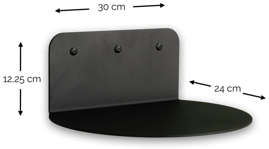 Szürkésbézs fém fali polc 30 cm Flex – Spinder Design