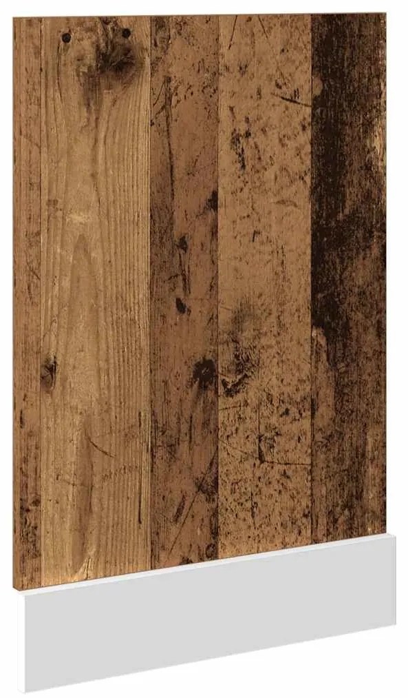 “Lyon” Mosogatógép panel régi fa 45x3x67 cm műszaki fa