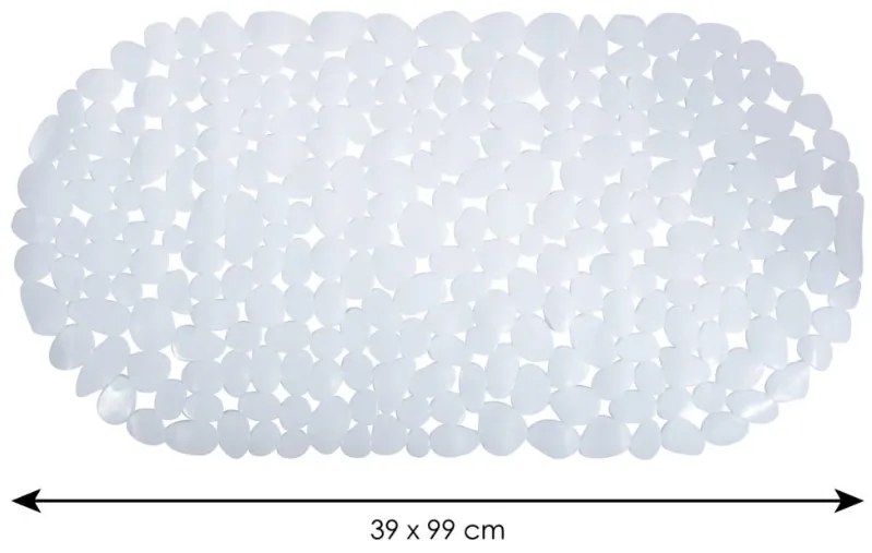 Spirella GALETS csúszásgátló fürdőkád alátét,fehér, 99 x 39 cm