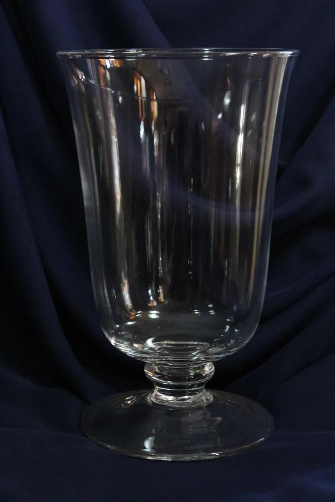 Üveg váza állványon (m. 29 cm) - modern stílusú