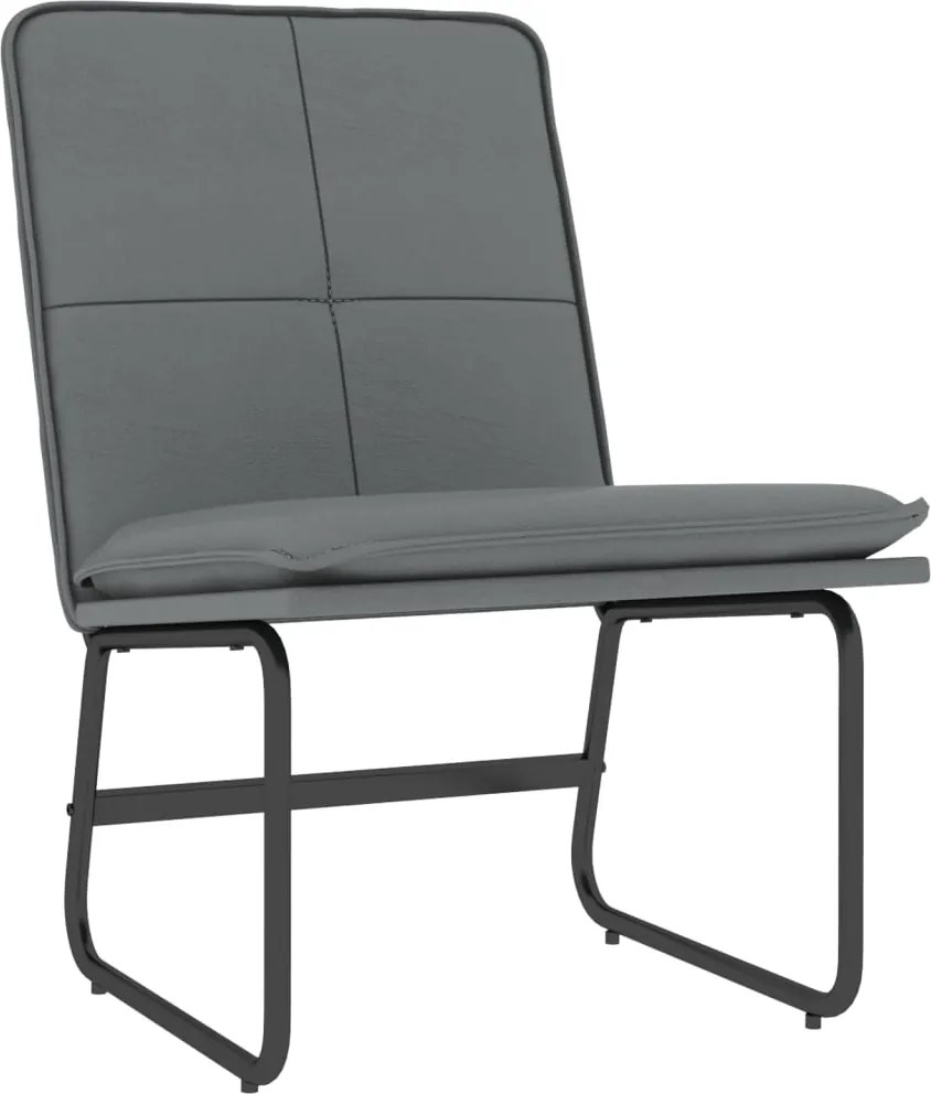 vidaXL szürke műbőr pihenőszék 54 x 75 x 76 cm