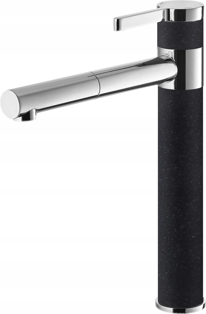 Mosdó Csaptelep Fekete Álló Flusso fürdőszobai csaptelep Magas