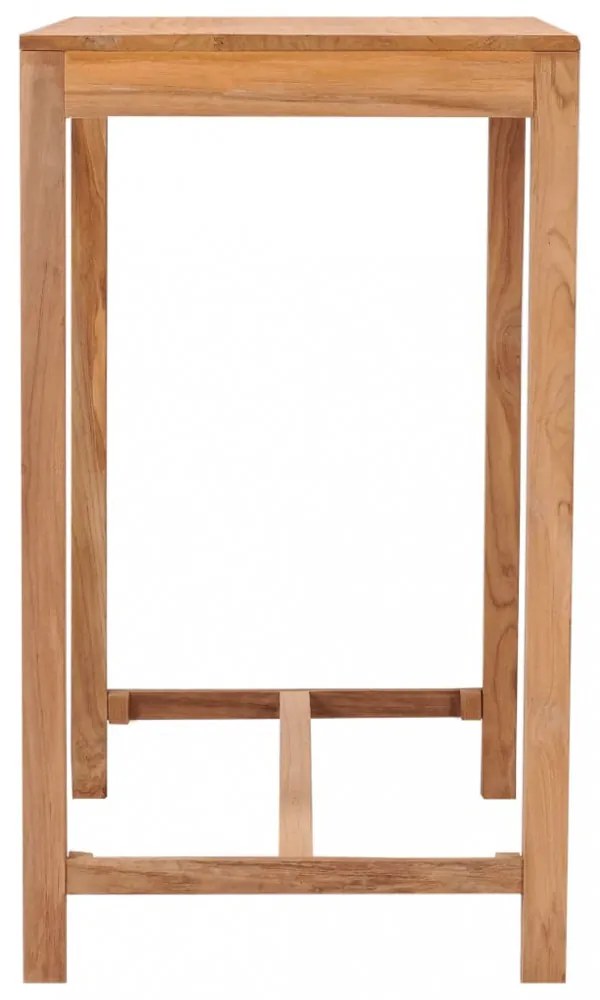 tömör tíkfa kerti bárasztal 110 x 60 x 105 cm