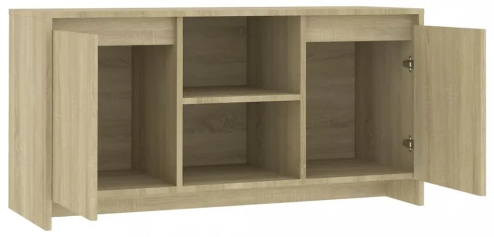 sonoma tölgy színű szerelt fa TV-szekrény 102 x 36 x 50 cm
