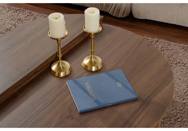 KÉSZLET 2x ORION diófa konferencias asztal