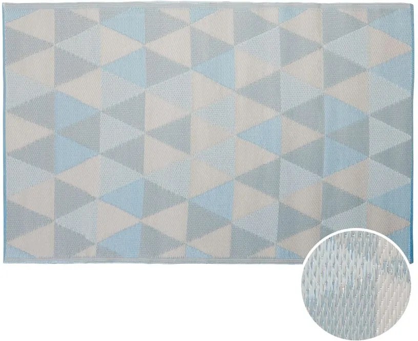 COLOUR CLASH kül- és beltéri szőnyeg, pasztell háromszögek 180x120cm