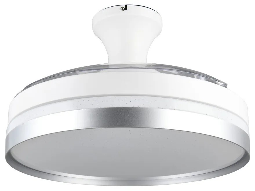 Fehér-ezüstszínű LED mennyezeti lámpa Lindberg – Reality