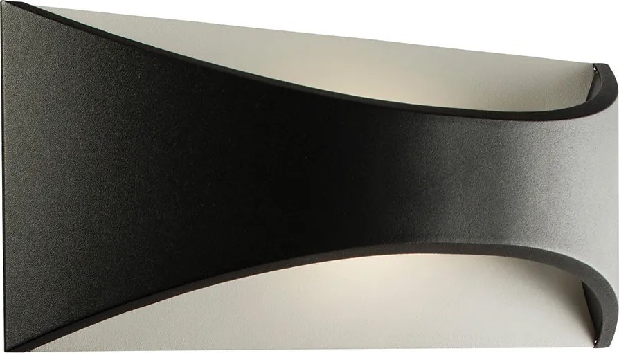 ENDON 61865 VILCAN Modern Kültéri Fali Lámpa Matt Fekete, Opál LED IP44